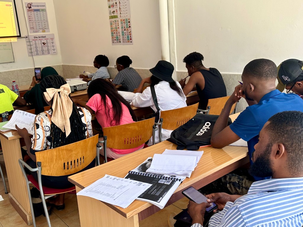 A1 - apprenants adultes en cours d'allemand.