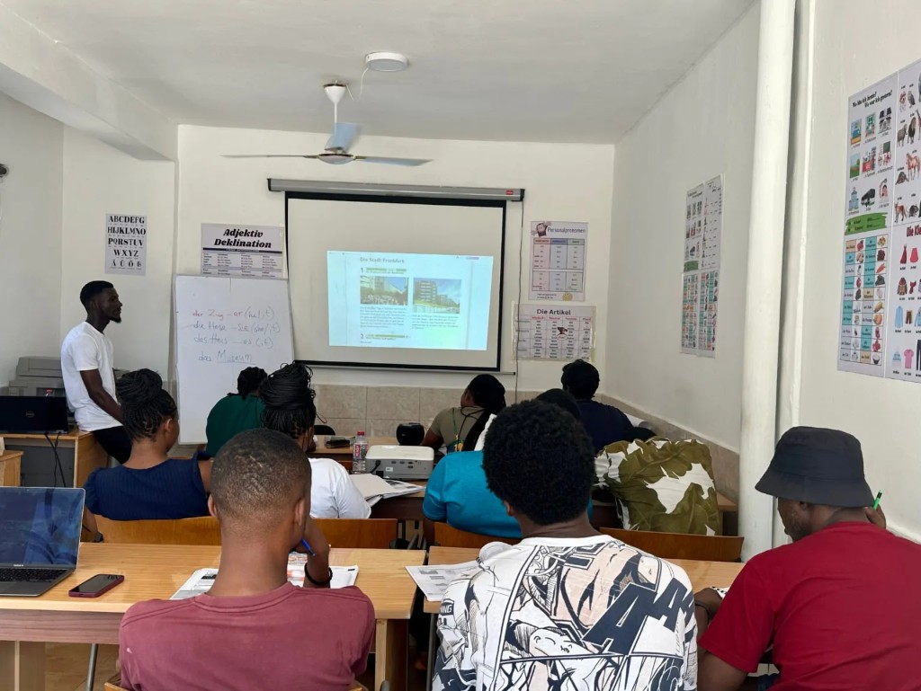 A2 - apprenants adultes en cours d'allemand.